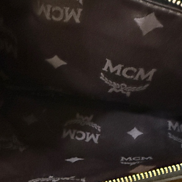 MCM Black Shoulder Bag with Gold Hardware MCM Handbag Authentic MCM - Picture 10 of 15